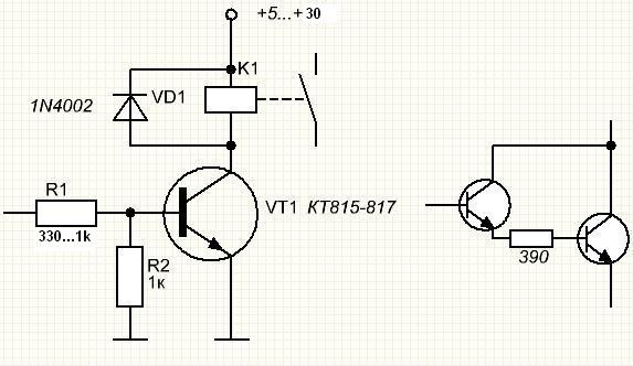 Управление 5 вольт. Схема включения реле через транзистор 12 вольт. Ключ транзисторный транзисторный ключ 12 вольт схема для реле. Транзисторная схема управления реле. Схема включения реле через транзистор 24 вольта.