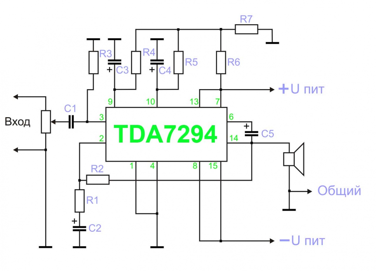 Вход усилителя звука. Усилитель НЧ 100 Вт tda7294. Усилитель на tda7294 с транзисторами. Tda7294 схема микросхемы. Усилитель НЧ 100 ватт схема.