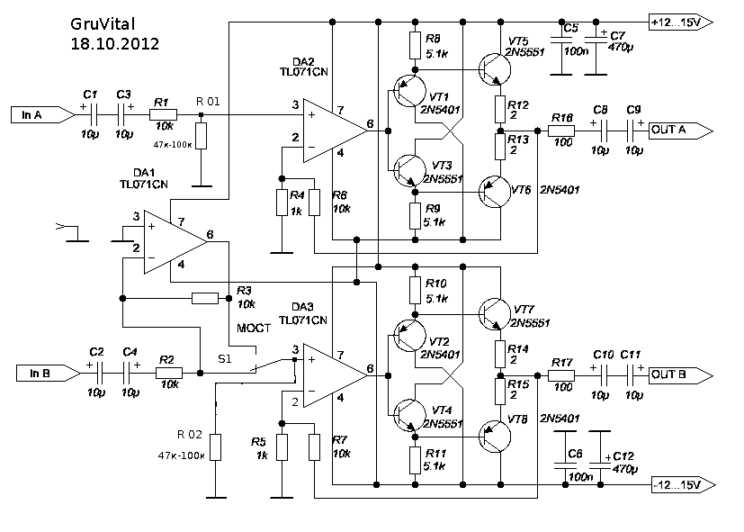 DIY Preamplifier for Lanzar amp on TL Schematic and Komitart LAY6.