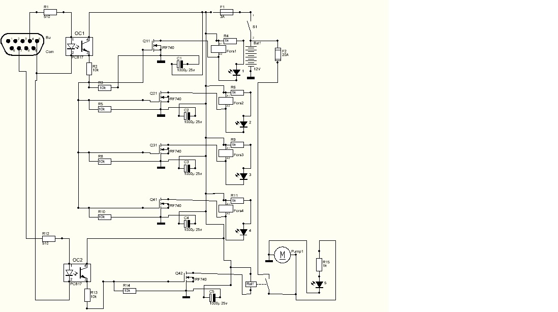 схема генератора промывки форсунок