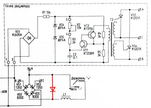 Принцип работы регулятора сварочного тока на транзисторах