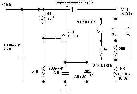 Зарядное устройство для герметичных свинцовых (гелевых) аккумуляторов