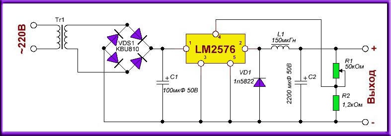 Lm2678 схема блока питания