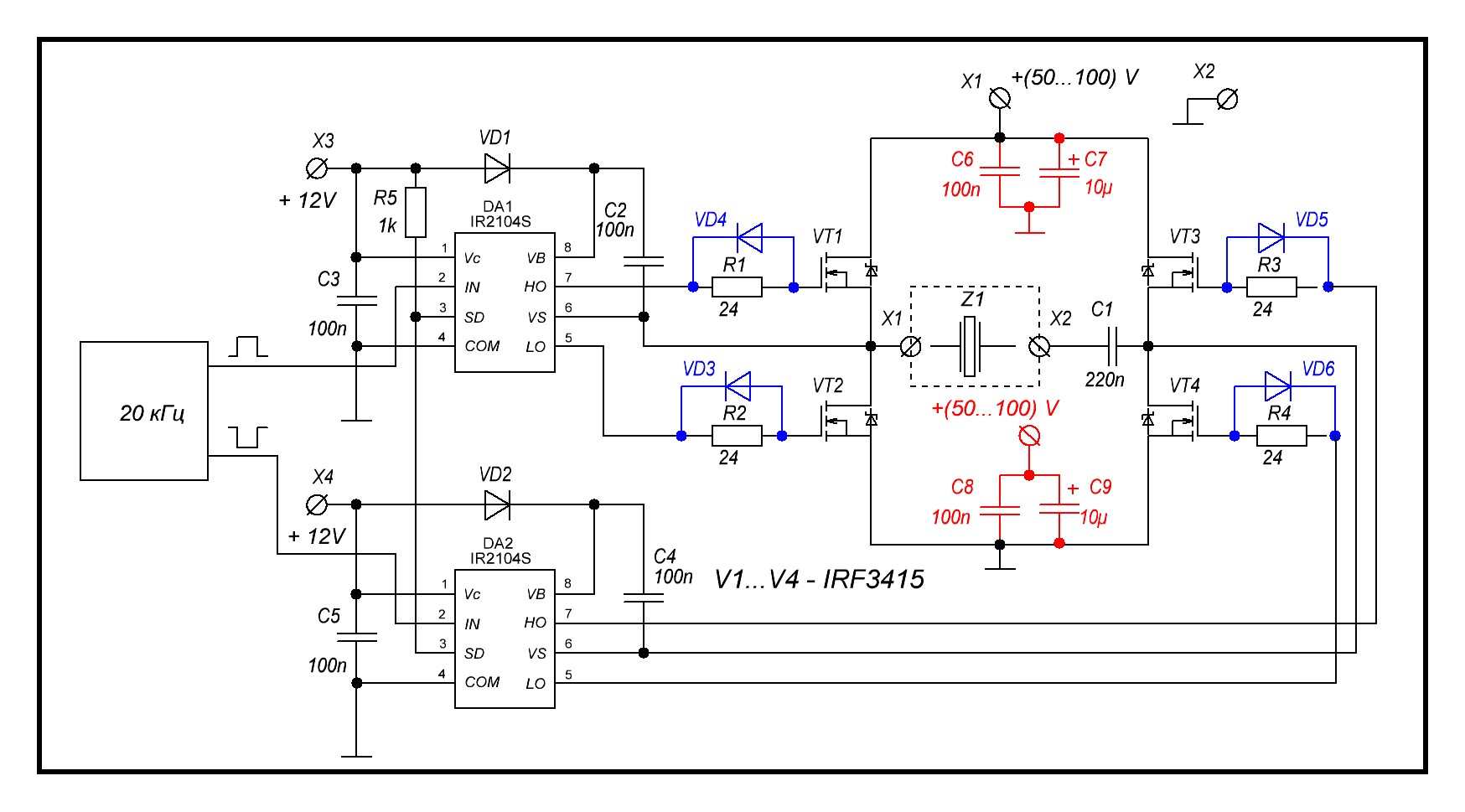 Tm583s схема включения