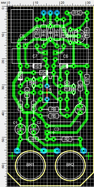 Схема простого микрофонного предусилителя на одном транзисторе