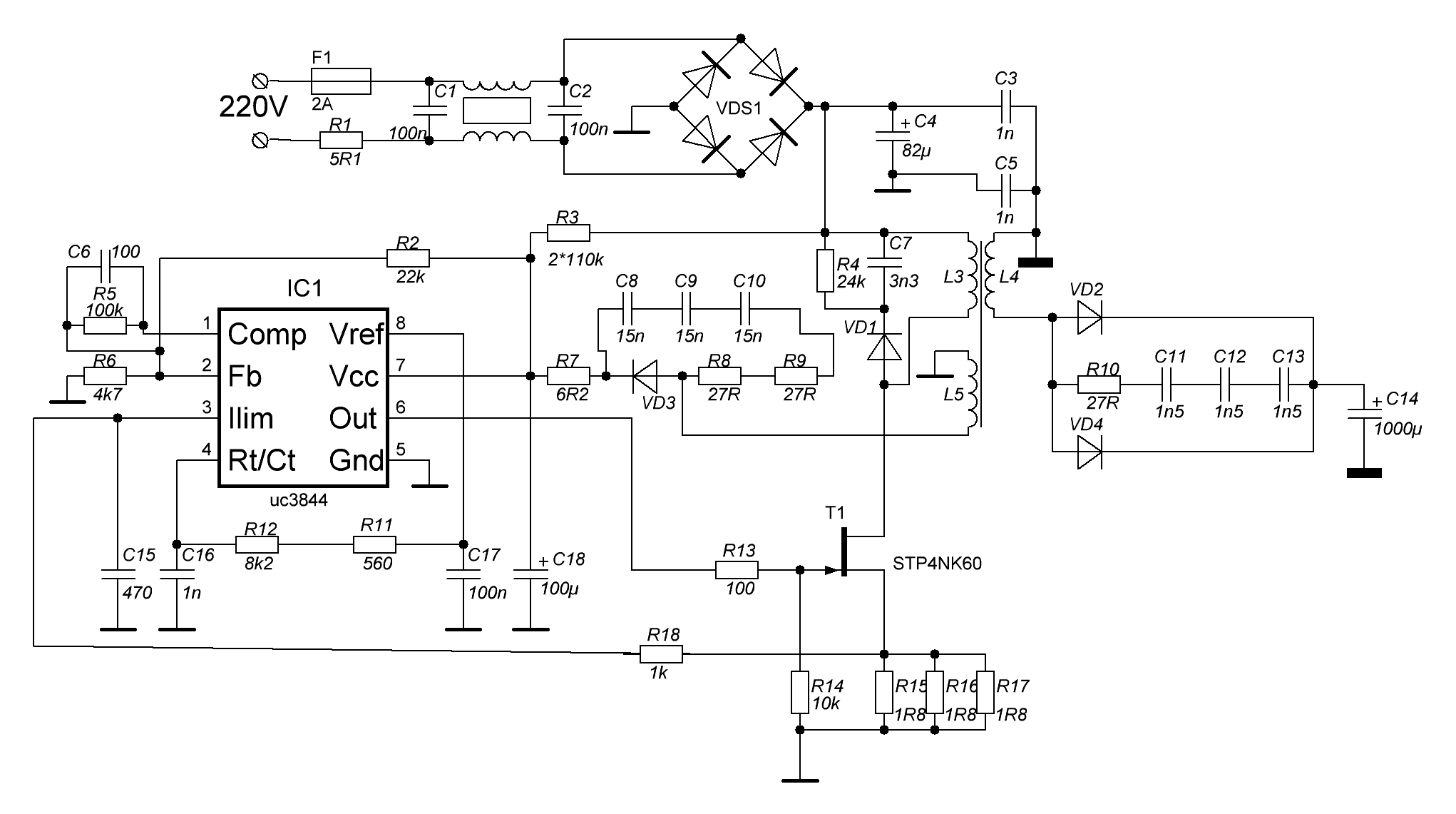 P3596l схема включения